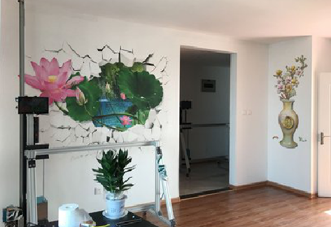 泸定墙体彩绘相比墙纸的优势。